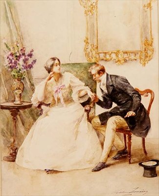 The Suitor by Madeleine Lemaire