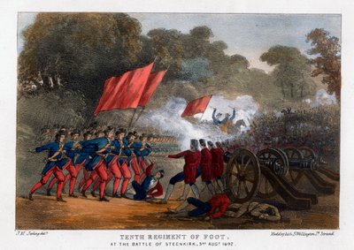 Tenth Regiment of Foot, at the Battle of Steenkerque, 3rd August 1692 by Madeley