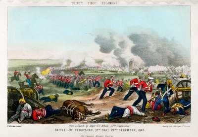 Thirty First Regiment, Battle of Ferozeshah, 2nd Day, 22nd December 1845 by Madeley