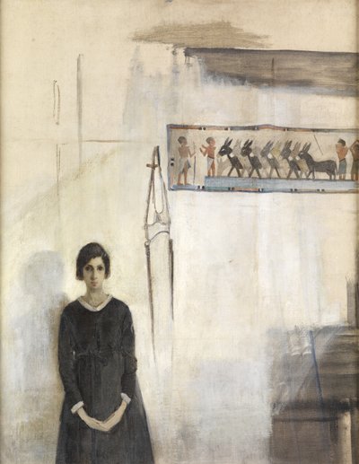 Self-Portrait with Egyptian Hanging by Madeline Emily Green