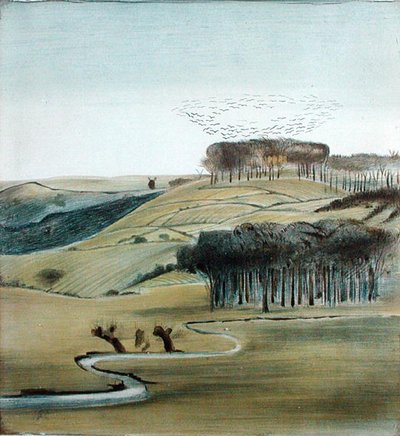 Landscape with Flock of Rooks by Madeline Wyndham