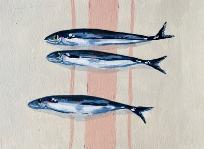 Three Blue Sardines by Madison Phipps