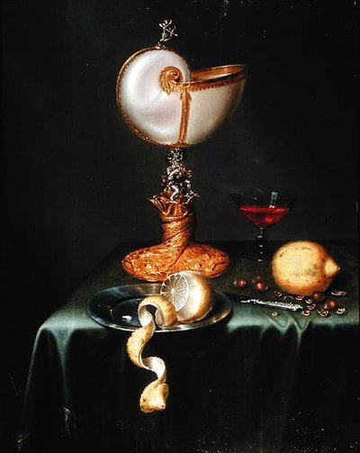 Still Life with a Nautilus Cup by Maerten Boelema de Stomme