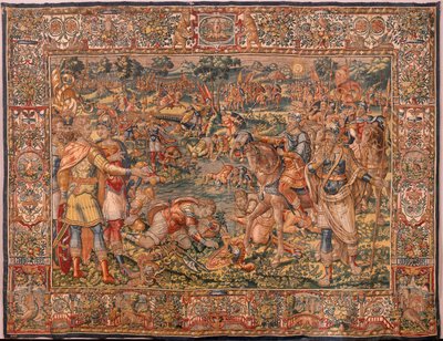 Flemish Tapestry. Series Story of Gideon. The Warriors are Chosen. Silk and Wool. Bequest of Bishop Vicente Roca de la Serna. Baroque. 1534-1571 by Maerten van Heemskerck