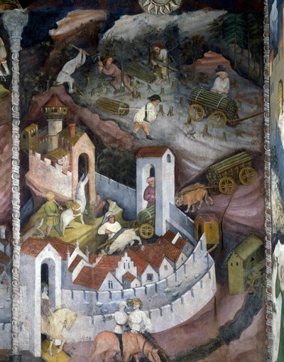 Month of December, Cycle of Months by Maestro (attr. to) Venceslao