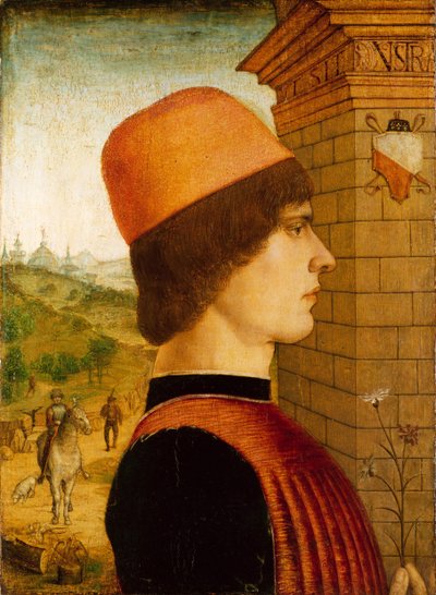 Portrait of a Man, possibly Matteo di Sebastiano di Bernardino Gozzadini, 1494 by Maestro delle Storie del Pane