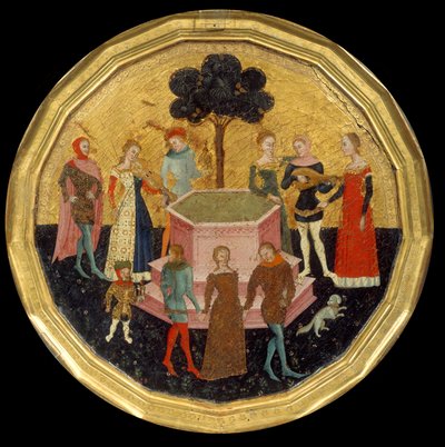 The Garden of Love by Maestro di Deschi Da Parto