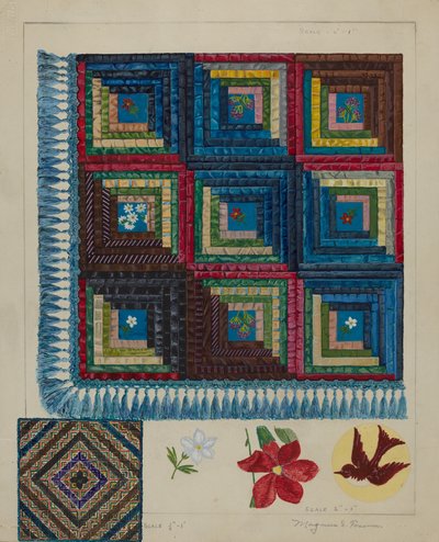 Quilt - Log Cabin Pattern by Magnus S. Fossum