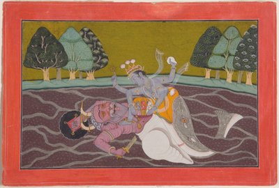 Matsya, the fish incarnation of Vishnu by Mahesh