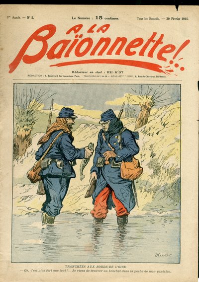 Cover of La Baionnette, Satirical in Colors by Henri Maigrot