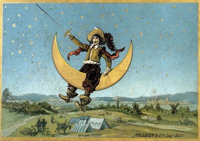 Illustration of Cyrano de Bergerac in His Novel 