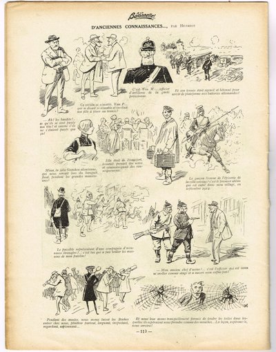 La Baionnette, Satirical in Colors by Henri Maigrot