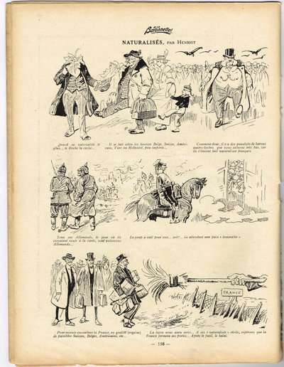 La Baionnette, Satirical in Colours by Henri Maigrot