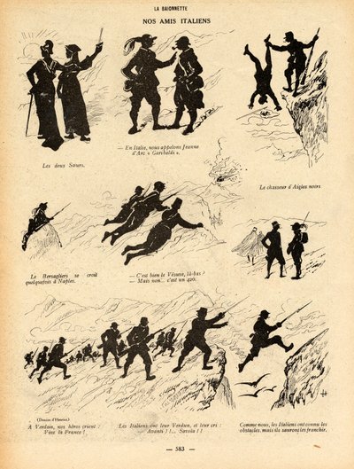 La Baionnette, Satirical in B & W by Henri Maigrot