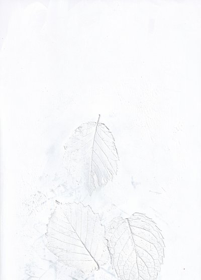 Ethereal White Leaves by Maira Ribena