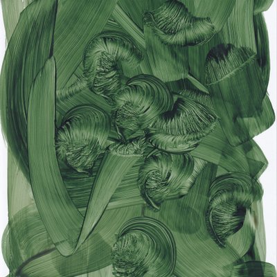 Lush Green Swirls by Maira Ribena