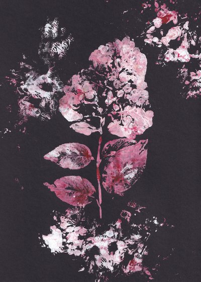 Pink Botanical Impression by Maira Ribena