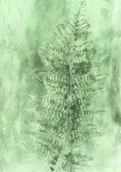 Subtle Fern Frond by Maira Ribena