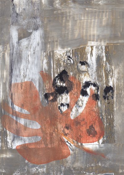 Textured Earthy Handprint by Maira Ribena