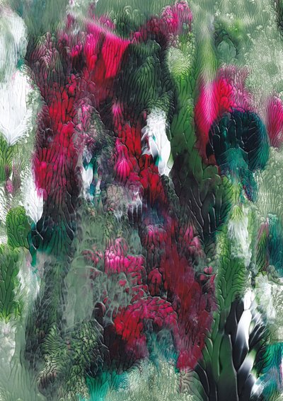 Vibrant Floral Abstract by Maira Ribena