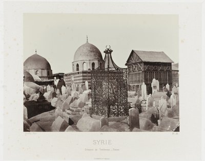 View of a Cemetery in Damascus (Syria) by Maison Bonfils