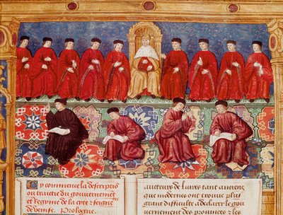 The Council of Ten (detail) by Maitre de Philippe de Gueldre