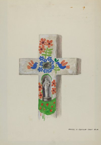 Cement Head Stone by Majel G. Claflin