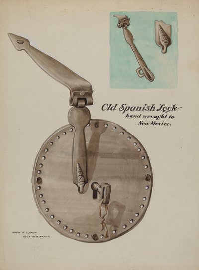 Spanish Lock, c. 1937 by Majel G. Claflin