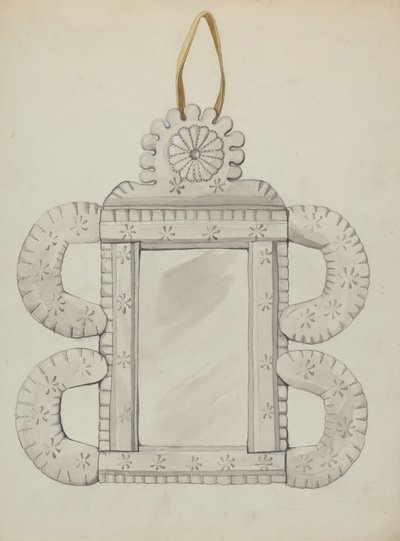 Tin Mirror Frame by Majel G. Claflin