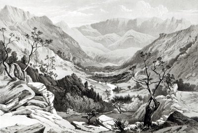 View Between Senafe and Rahaguddy Engraved by James Ferguson by Major A.G.F. Hogg