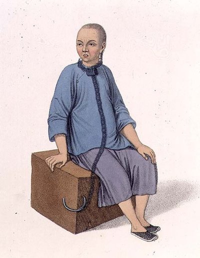 A Man Fastened to a Large Block of Wood, plate 14 from 