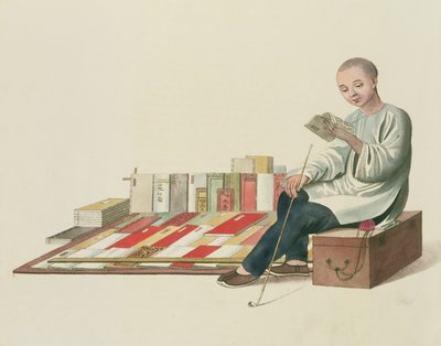 A Bookseller, Plate 6 from 