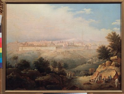 View of Jerusalem by Maksim Nikiforovich Vorobiev