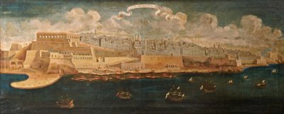 Prospect of the City of Malta from the East, 1680 by Maltese School