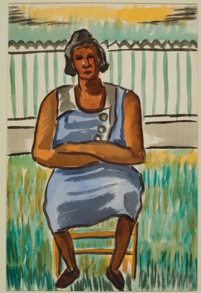Seated Figure by Malvin Gray Johnson