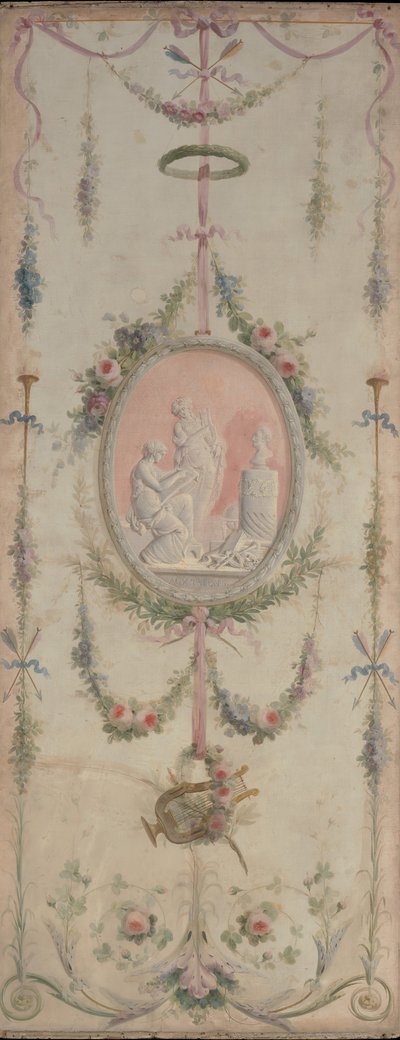 Decorative Panel One of a Pair by Manner of Le Riche