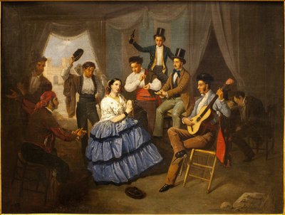 Dancer in a Carnival House by Manuel Cabral y Aguado Bejarano
