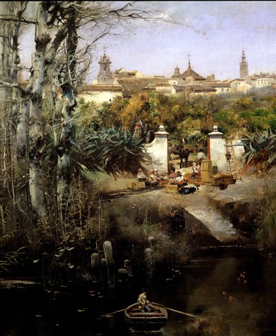December in Seville by Manuel Garcia y Rodriguez