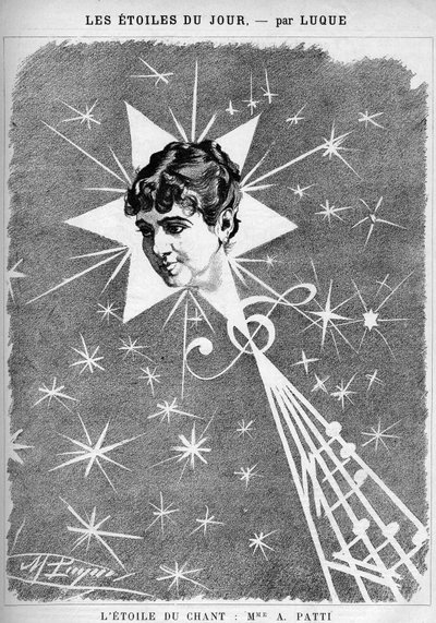 Adelina Patti (1843-1919), Italian singer. 
