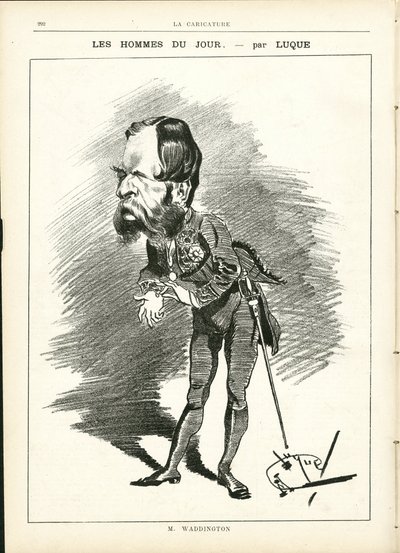 Illustration by Manuel Luque in La Caricature (1880) by Manuel Luque