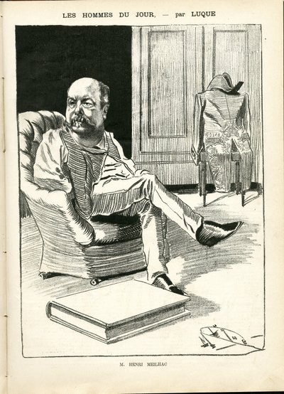 Illustration by Manuel Luque in La Caricature (1880) by Manuel Luque