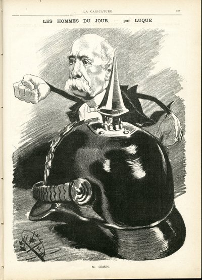 Illustration by Manuel Luque (1854-1919) in La Caricature (1880) by Manuel Luque