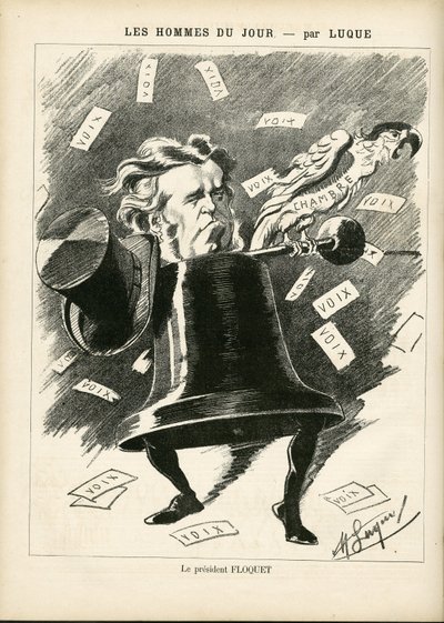 Illustration for the Cover of La Caricature (1880) by Manuel Luque