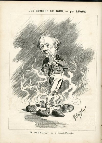 Illustration of Manuel Luque (1854-1919) for the Cover of La Caricature (1880) by Manuel Luque