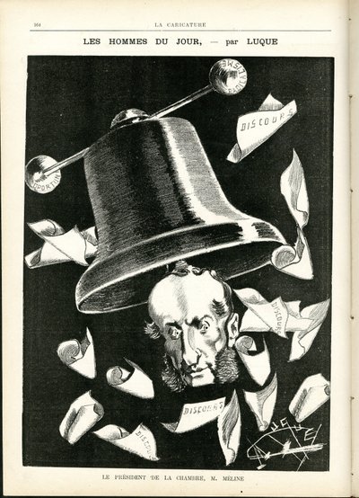Illustration in La Caricature (1880) by Manuel Luque