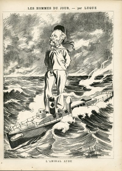 Illustration of Manuel Luque (1854-1919) in La Caricature (1880) by Manuel Luque