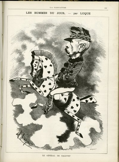 Illustration of Manuel Luque in La Caricature (1880) by Manuel Luque