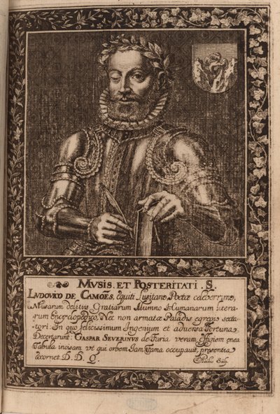 Portrait of the poet Luís Vaz de Camões, 1624 by Manuel Severim de Faria