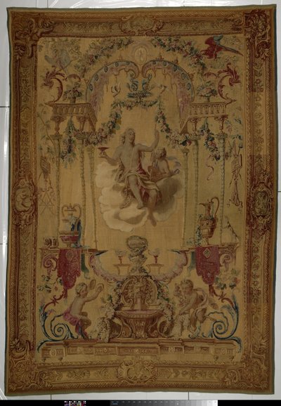 Tapestry with Bacchus as Personification of Autumn by Manufacture Royale des Gobelins