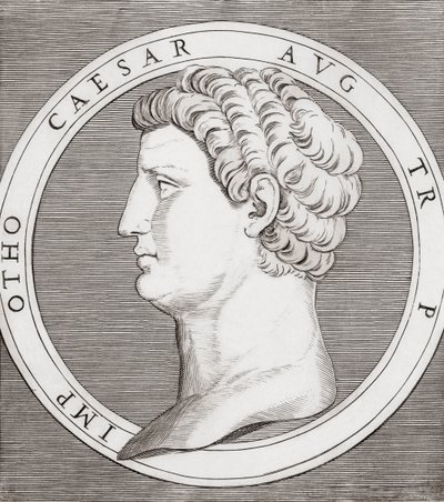 Otho, Roman Emperor by Marcantonio (after) Raimondi
